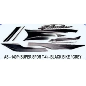 Grey Sticker For Hero Honda Super Splendor