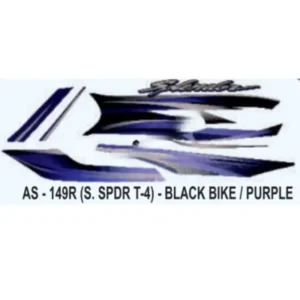 Purple Sticker Set For Hero Honda Super Splendor