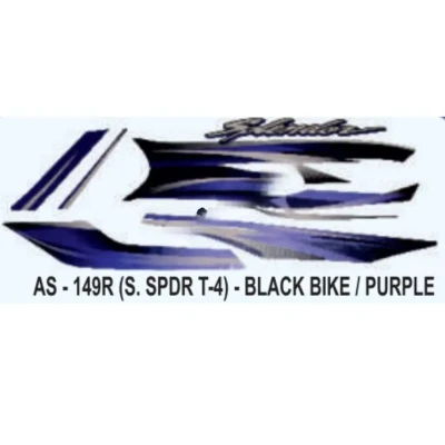 Purple Sticker Set For Hero Honda Super Splendor