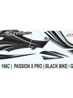 Grey Sticker Set For Hero Passion X Pro
