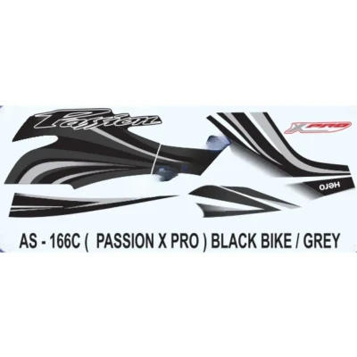 Grey Sticker Set For Hero Passion X Pro