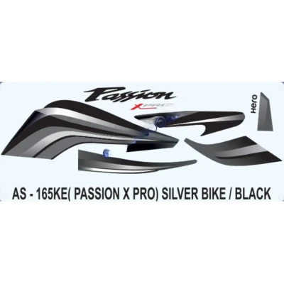 Black Sticker Set For Hero Passion X Pro