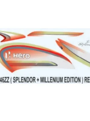 Sticker Set For Red Hero Splendor Plus