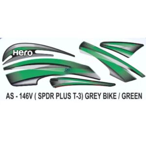 Graphics Sticker Set For Hero Splendor Plus