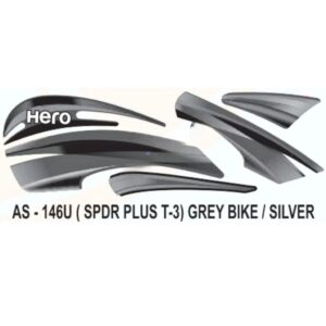 Graphics Sticker Set For Hero Splendor Plus