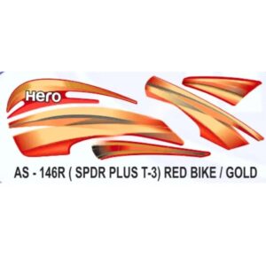 Graphics Sticker Set For Hero Splendor Plus