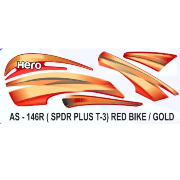 Graphics Sticker Set For Hero Splendor Plus