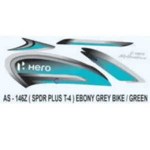 Green Sticker Set For Hero Splendor Plus