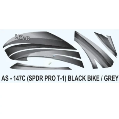 Graphics Sticker Set For Hero Splendor Pro