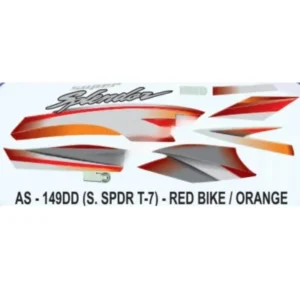 Orange Sticker Set For Hero Super Splendor I3s