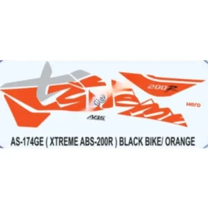 Orange Sticker Set For Hero Xtreme 200r