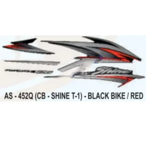 Red Sticker Set For Honda Cb Shine