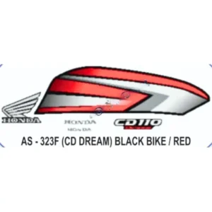 Red Sticker Set For Honda Cd 110 Dream