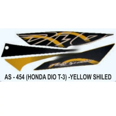 Yellow Sticker Set For Honda Dio product image