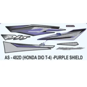 Purple Sticker Set For Honda Dio product image