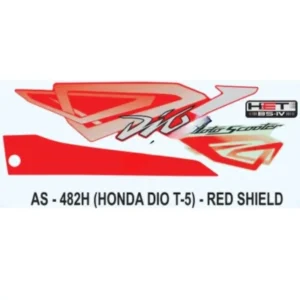 Red Sticker Set For Honda Dio product image