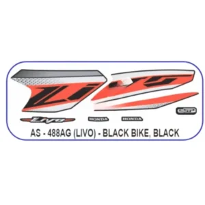 Black Sticker Set For Honda Livo product image