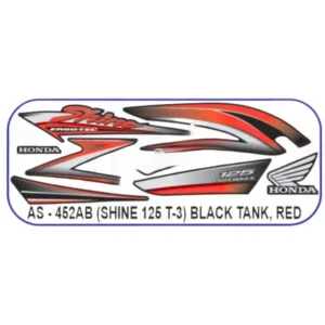 Red Sticker Set For Honda Shine