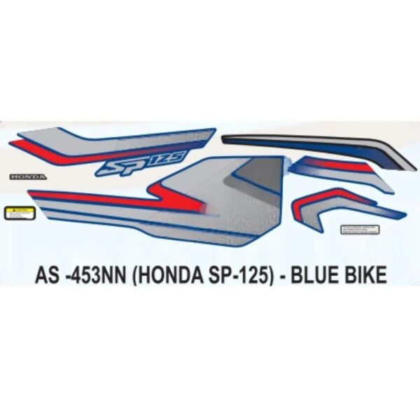 Grey Sticker Set For Honda Sp 125