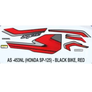 Red Sticker Set For Honda Sp 125