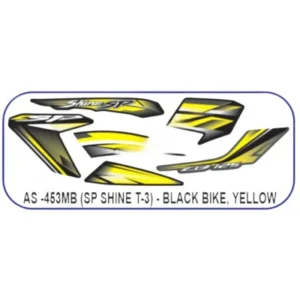 Yellow Sticker Set For Honda Sp Shine