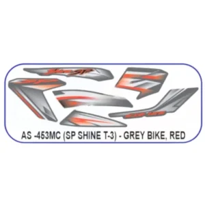 Red Sticker Set For Honda Sp Shine