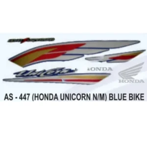 Sticker Set For Blue Honda Unicorn