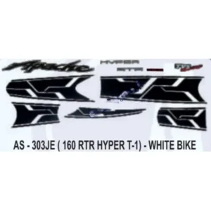 Sticker Set For White Tvs Apache Rtr 160