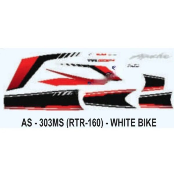 Graphics Sticker Set For Tvs Apache Rtr 160