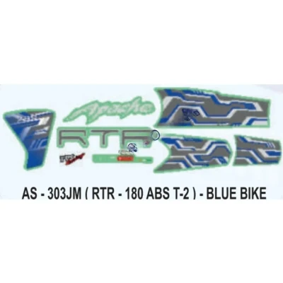 Graphics Sticker Set For Tvs Apache Rtr 180