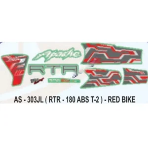 Graphics Sticker Set For Tvs Apache Rtr 180