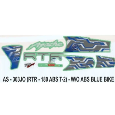 Graphics Sticker Set For Tvs Apache Rtr 180