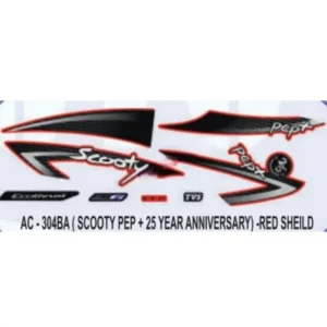 Graphics Sticker Set For Tvs Scooty Pep Plus