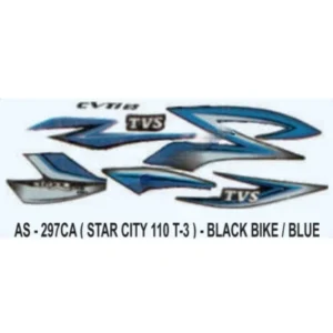 Blue Sticker Set For Tvs Star City
