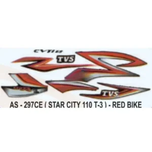 Sticker Set For Tvs Star City 110