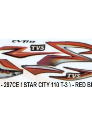 Sticker Set For Tvs Star City 110