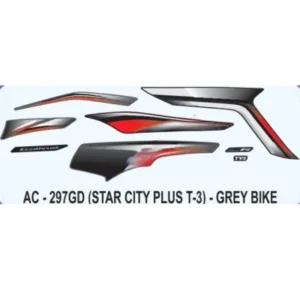 Sticker Set For Tvs Star City Plus