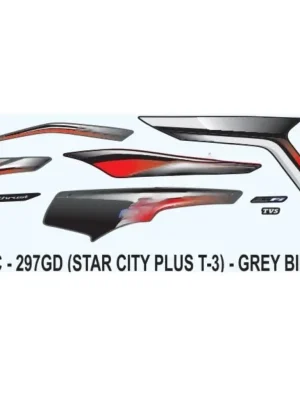 Sticker Set For Tvs Star City Plus