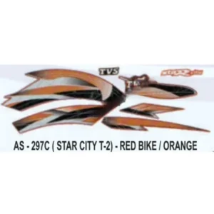 Orange Sticker Set For Tvs Star City
