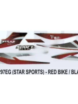 Black Sticker Set For Tvs Star Sports