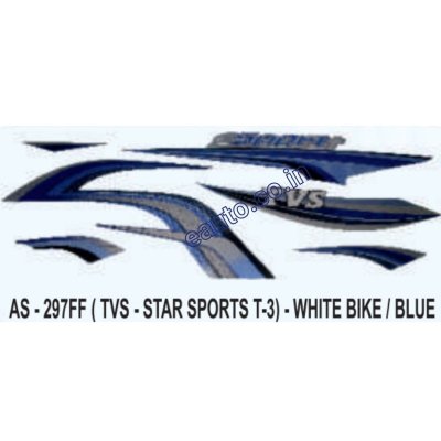 Blue Sticker Set For Tvs Star Sports