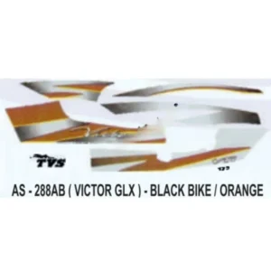 Orange Sticker Set For Tvs Victor Glx