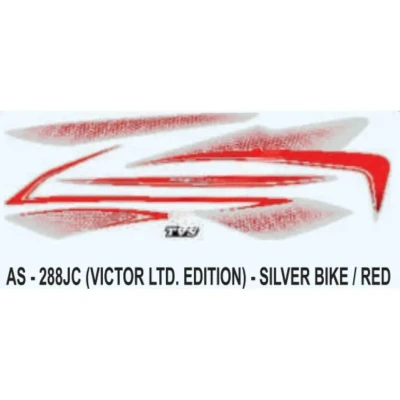 Red Sticker Set For Tvs Victor