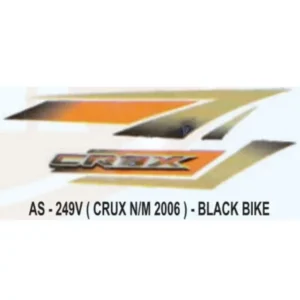 Sticker Set For Black Yamaha Crux