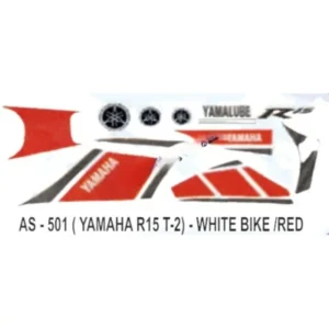 Red Sticker Set For Yamaha R15 V2