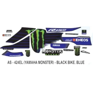 Blue Sticker Set For Yamaha R15 V3
