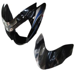 Headlight Visor Fit For Bajaj Xcd 135 Black blue Sticker