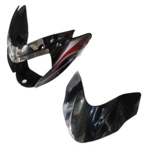 Headlight Visor Fit For Bajaj Xcd 135 Black Red Sticker