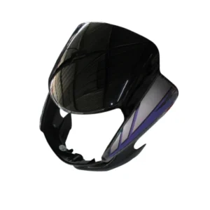 Headlight Visor Fit For Hero Cd deluxe New Model self Start Blackblue Sticker bp