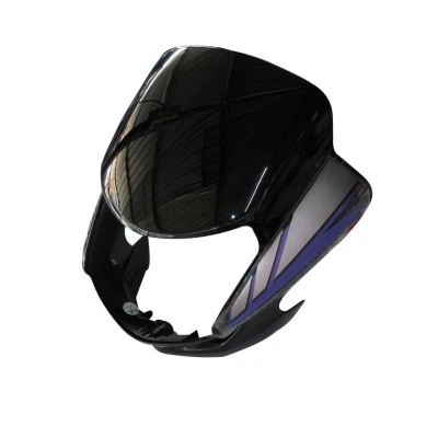 Headlight Visor Fit For Hero Cd deluxe New Model self Start Blackblue Sticker bp